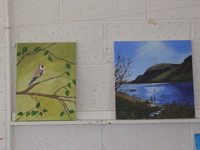 Oil Paintings by ICA WIcklow Town Guild members at Wicklow Weekend at An Grianán