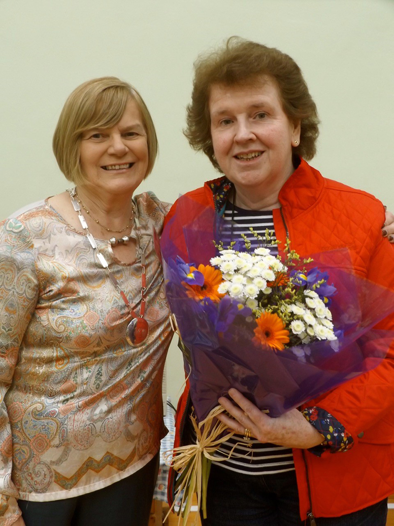 ICA Wicklow Town Guild's Anna Sinnott with ICA Wicklow Federation President Hilda Roche