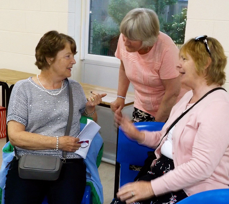 Members chatting at ICA Wicklow Town