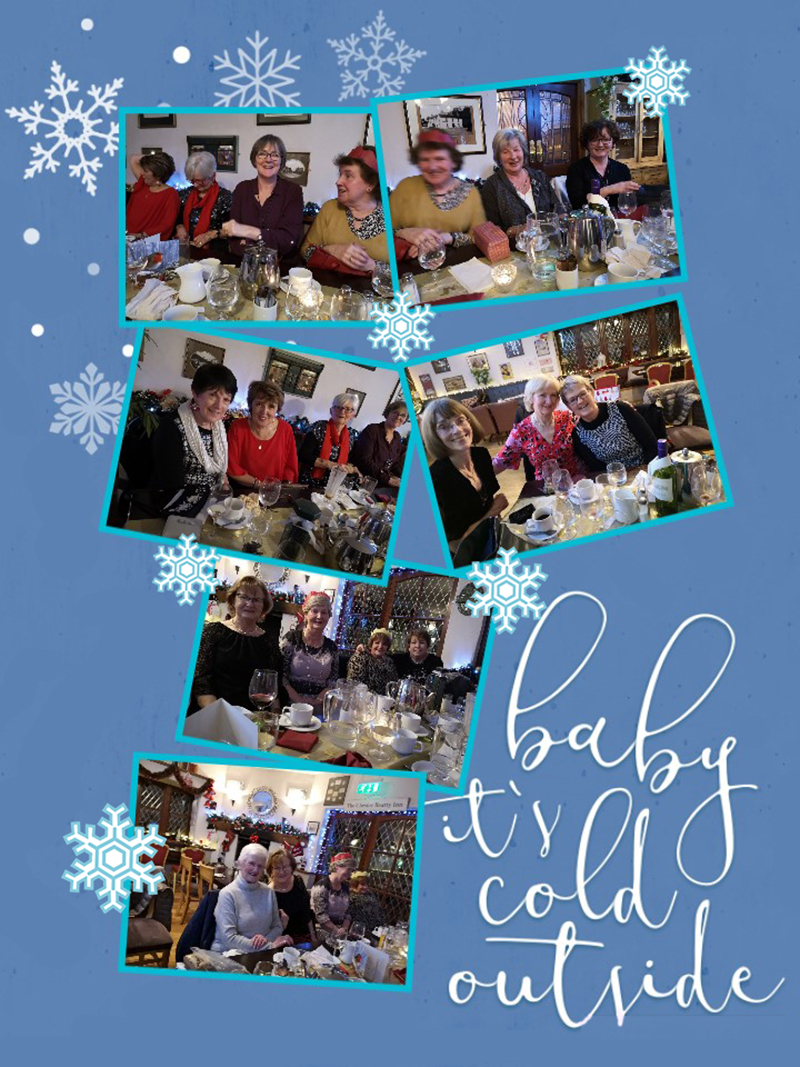 ICA Wicklow Town Guild Christmas Dinner 2019, collage of photos from the event